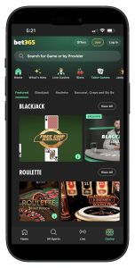 Bet365 Casino blackjack games