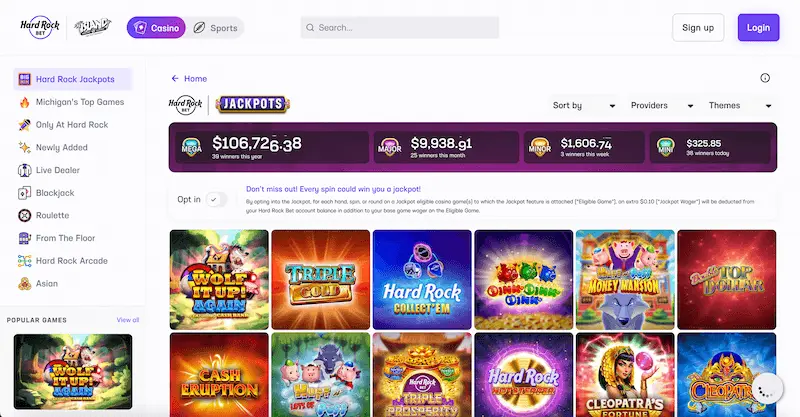 Hard Rock Bet Casino website