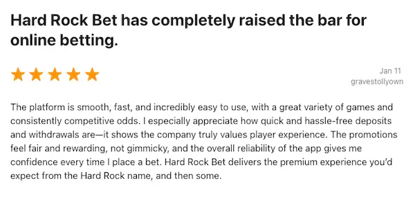 Hard Rock Bet Sportsbook app review