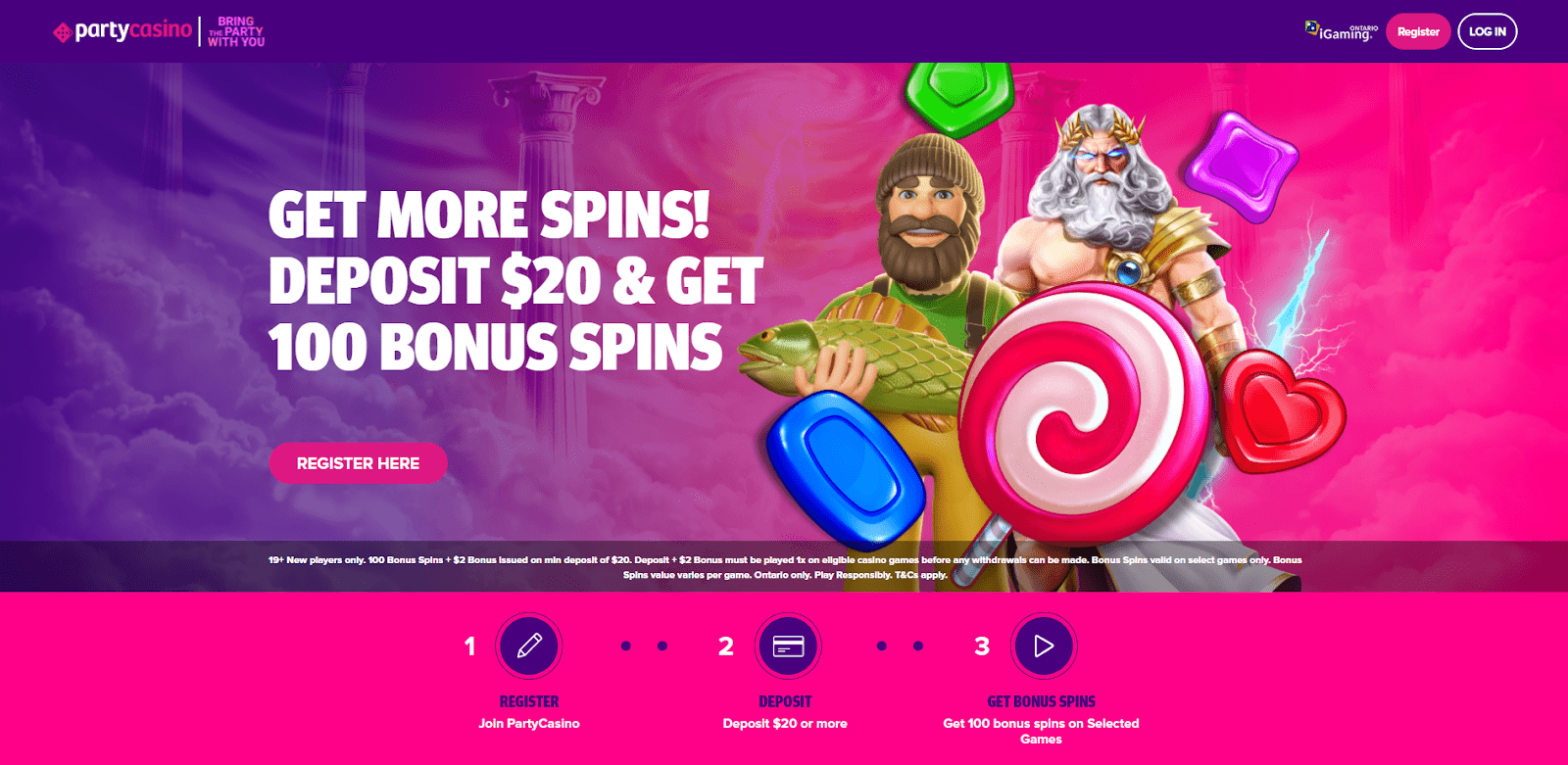 PartyCasino Homepage