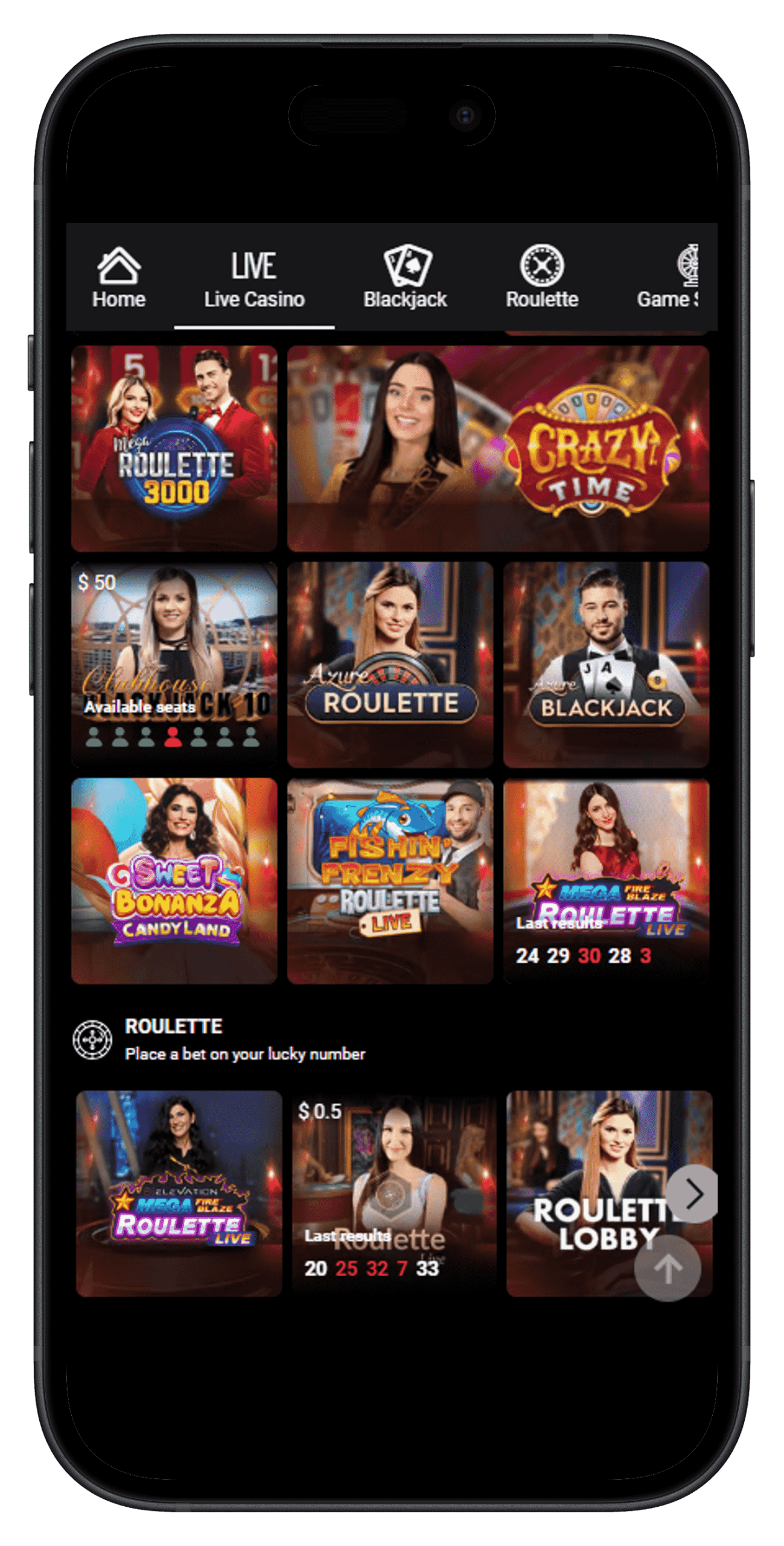 Live Casino Games Available at PartyCasino