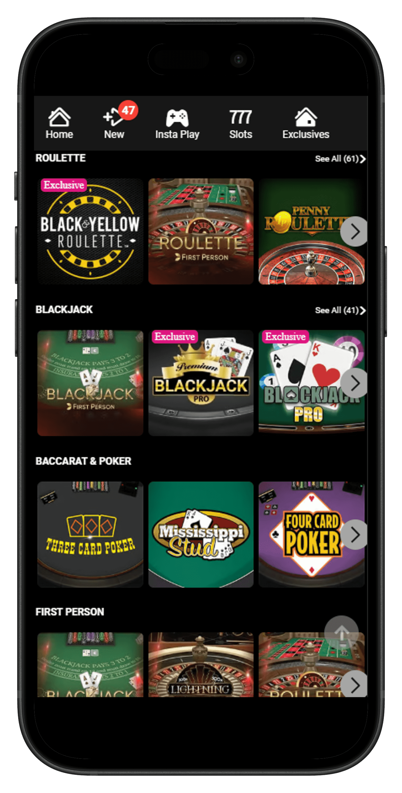 Table Games Available at PartyCasino