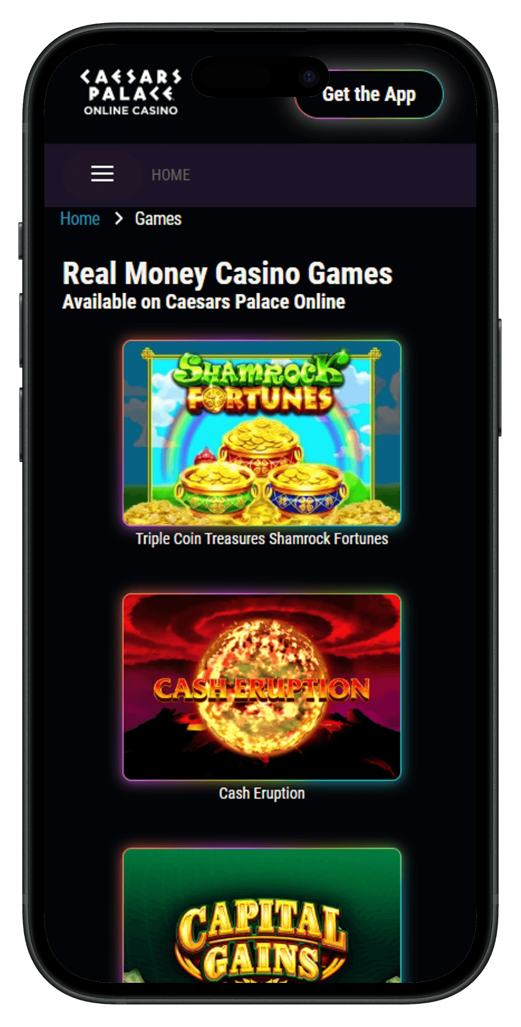 Caesars Palace Online Casino Games