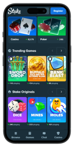 Stake Casino home portrait