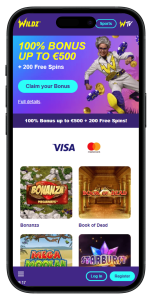 Wildz Casino games list