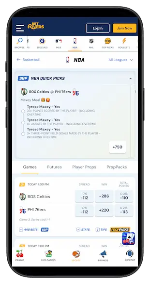 BetRivers Sportsbook app