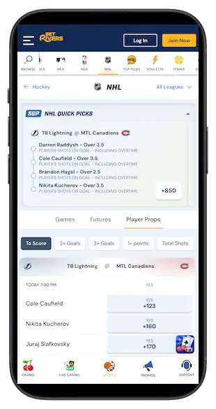 BetRivers Sportsbook app