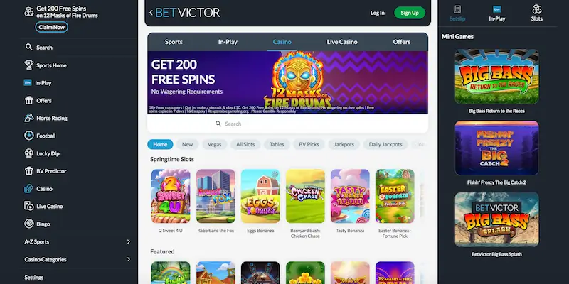 BetVictor Casino website