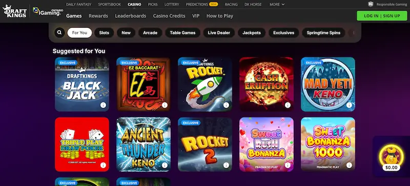 DraftKings Casino Ontario
