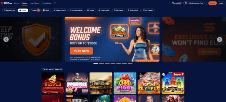 SIA Casino website